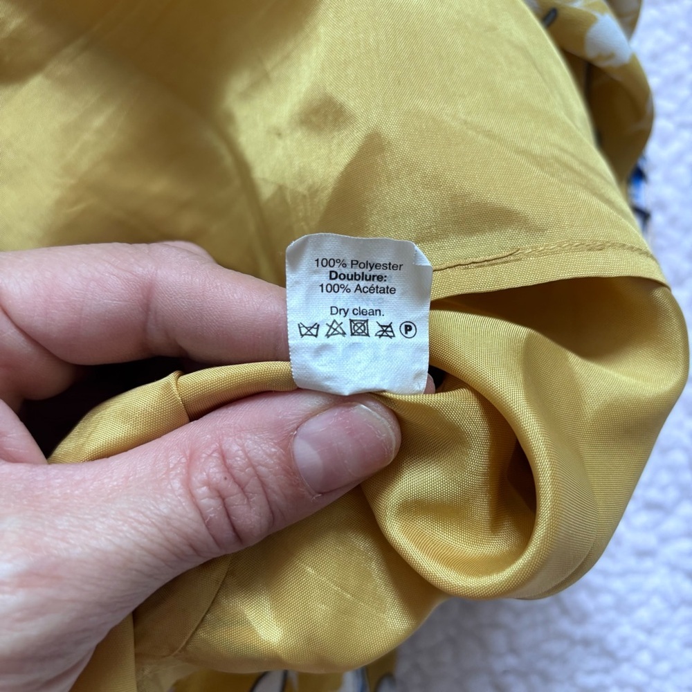 J Crew Women’s Yellow Floral dress size 6 - Picture 8 of 9